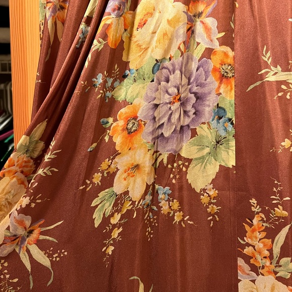 Zimmermann Zinnia Tie-back floral print silk dress - Size 1 - Picture 3 of 5